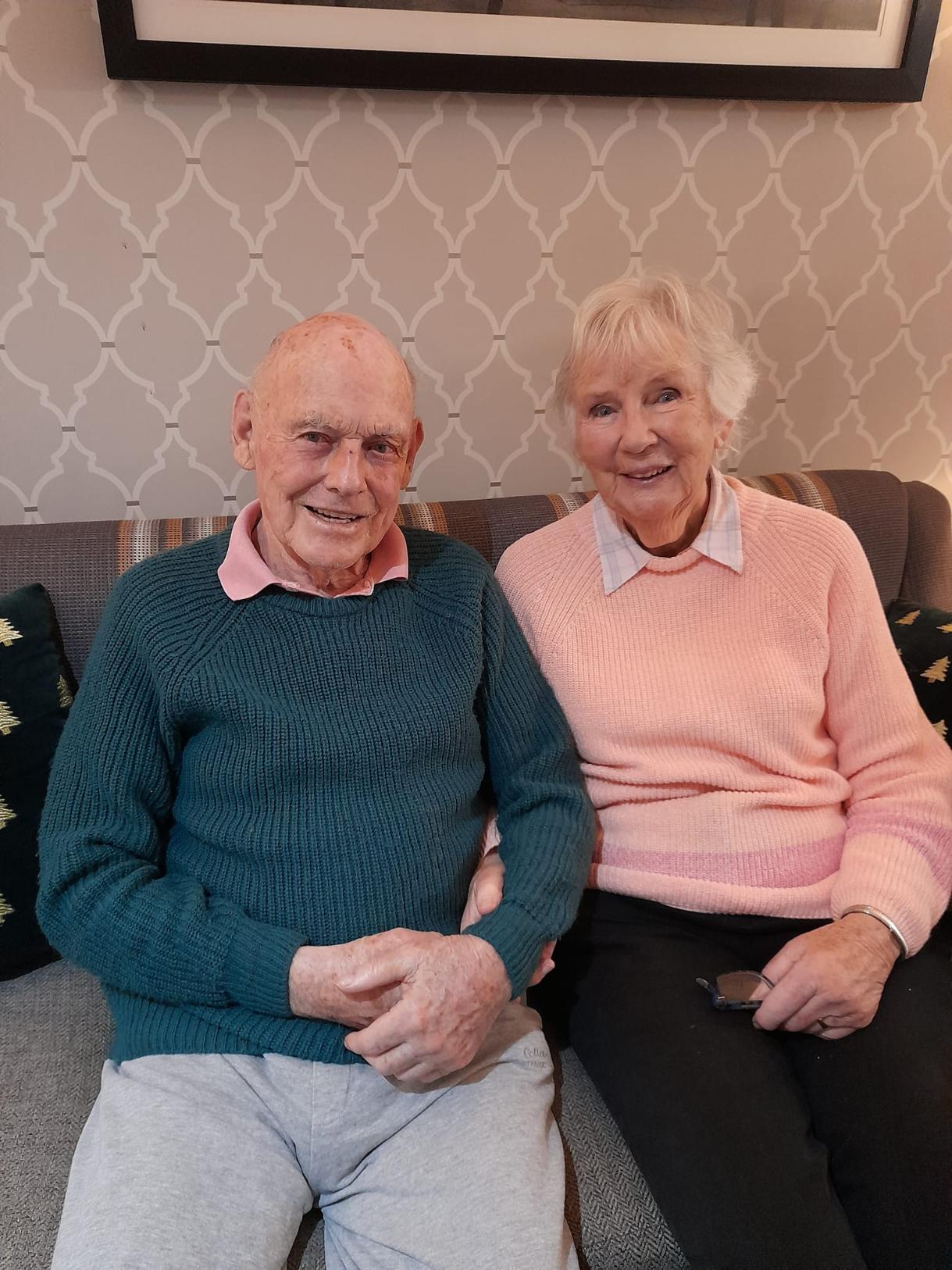 Residents smiling together